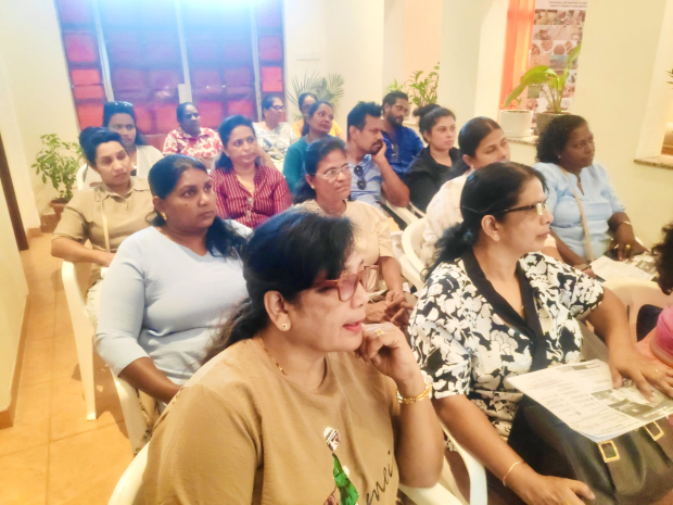 <p><em>Some of the attendees at the workshop</em></p><p>A financial literacy workshop for Sri Lankan workers was held recently at the Sri Lankan Embassy.</p><p>The event aimed to empower migrant workers by enhancing their financial management skills. Above, few of the attendees at the workshop</p>